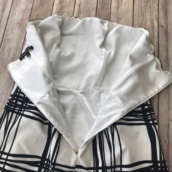 Express White Modern Line Strapless Dress - Picture 6 of 7